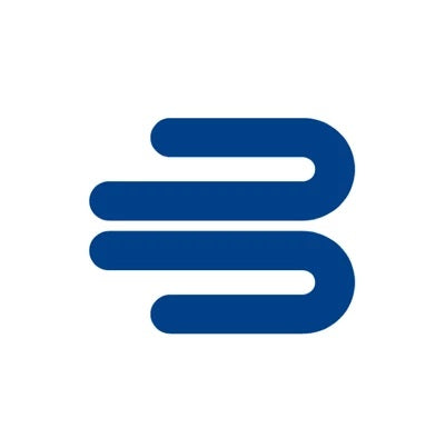 Closed-up logo in a blue colour and white background, the company logo of Bauerfeind Australia.