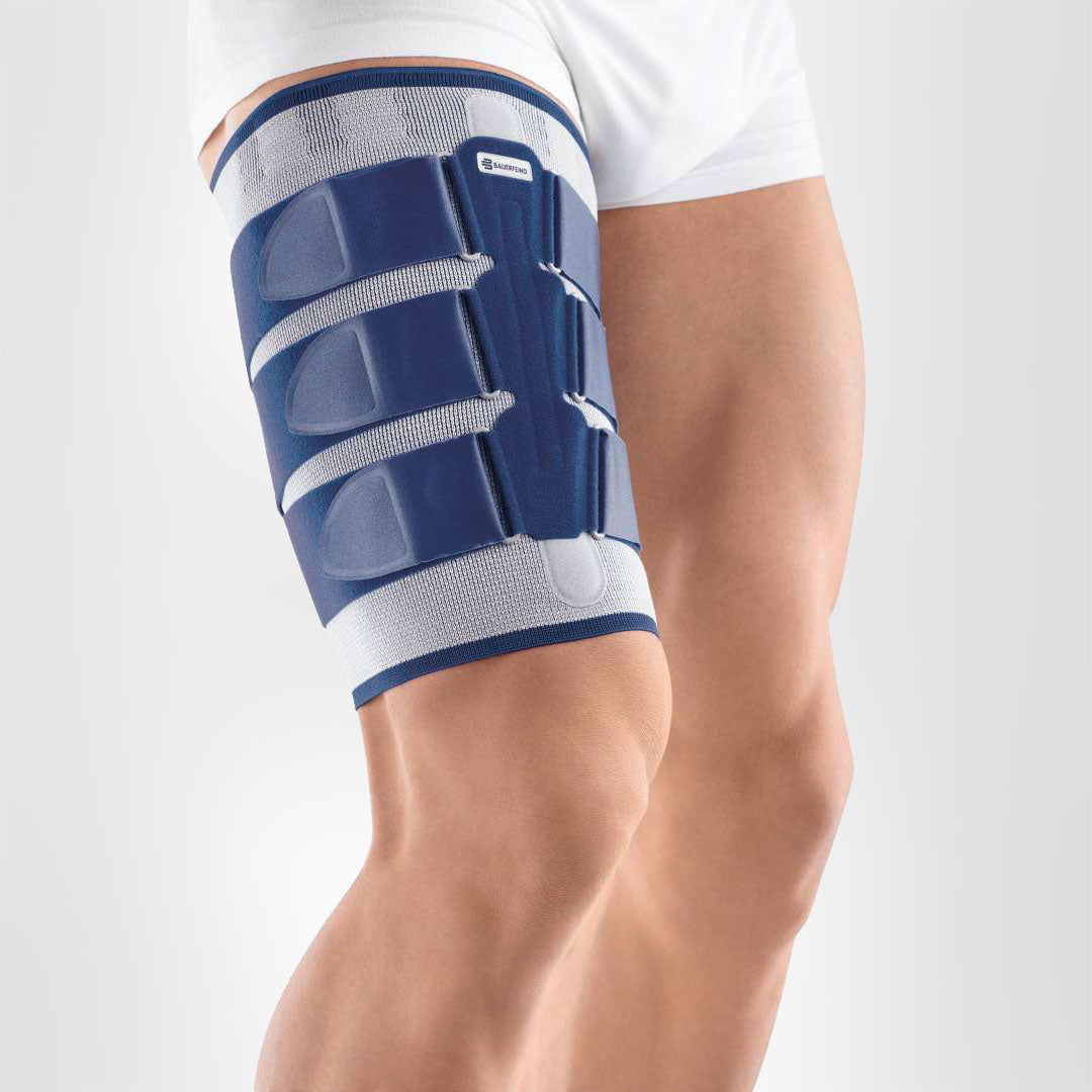 Thigh Braces: MyoTrain Thigh Brace - Hamstring and quadricep brace for  sports - Bauerfeind Australia